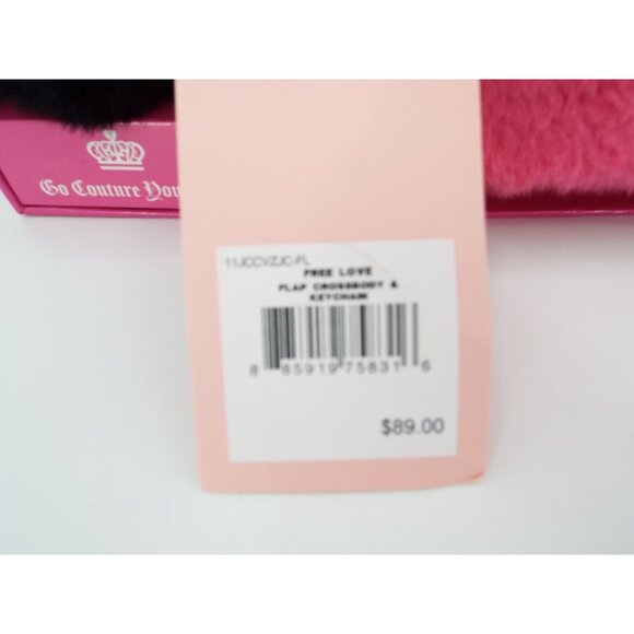 Juicy Couture Free Love Flap Crossbody and Keychain Boxed Set NEW - Picture 9 of 10
